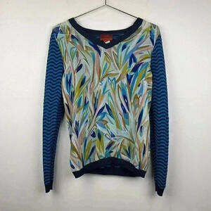 Colorful Artistic V-Neck Sweater by Missoni